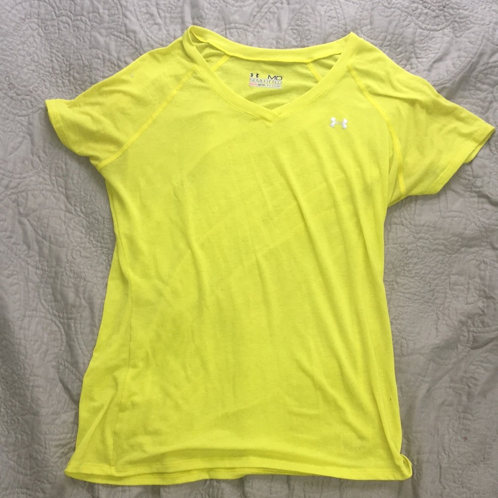 a Under Armour shirt